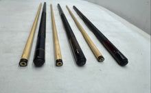 Load image into Gallery viewer, Assorted 3 Black Brown Indoor Sporting Equipment Billiard Pool Cue Set
