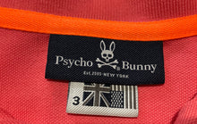 Load image into Gallery viewer, Psycho Bunny Mens Pink Cotton Short Sleeve Collared Golf Polo Shirt Size 3
