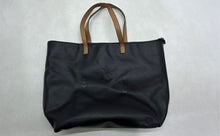 Load image into Gallery viewer, U.S. Polo Assn. Womens Black Leather Inner Pocket Double Handle Large Tote Bag
