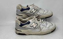 Load image into Gallery viewer, New Balance Mens 550 BB550PWB White Navy Blue Leather Sneaker Shoes Size 10.5D
