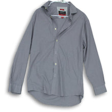 Load image into Gallery viewer, Kenneth Cole Awearness Mens White Black Check Slim Fit Dress Shirt Size 16 32/33
