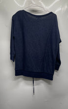 Load image into Gallery viewer, Ralph Lauren Womens Blue 3/4 Sleeve Boat Neck Pullover Sweater Size S
