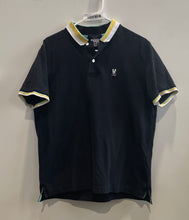 Load image into Gallery viewer, Psycho Bunny Mens Black Cotton Short Sleeve Spread Collar Polo Shirt Size 5
