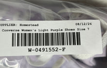 Load image into Gallery viewer, Converse Womens CT All Star Rave Ox A03060F Light Purple Sneaker Shoes Size 7
