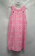 Load image into Gallery viewer, Lulu B Womens Pink White Sleeveless Pullover Keyhole Neck Sheath Dress Size L
