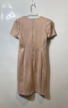 Load image into Gallery viewer, Calvin Klein Womens Pink Short Sleeve Crew Neck Back Zip Sheath Dress Size 4
