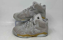 Load image into Gallery viewer, Nike Kids Air Jordan 6 Retro Craft Gray Lace-Up Sneaker Shoes Size 2Y
