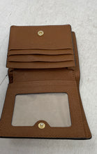 Load image into Gallery viewer, Michael Kors Womens Jet Set Travel Brown Leather Card Bifold Wallet
