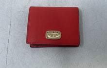 Load image into Gallery viewer, Michael Kors Womens Orange Leather Credit Card Slots Bifold Wallet
