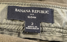 Load image into Gallery viewer, Banana Republic Womens Green Pockets Skinny Leg Ankle Pants Size 2
