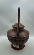 Load image into Gallery viewer, Antique Copper Engraved Home Decor Large Tea Kettle With Lid Collectible
