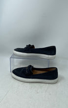 Load image into Gallery viewer, Coach Womens Corey A00974 Blue White Suede Horsebit Loafer Shoes Size 6.5B
