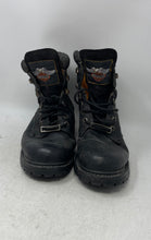 Load image into Gallery viewer, Harley-Davidson Mens Black Leather Lace-Up Motorcycle Biker Boots Size 8
