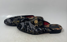 Load image into Gallery viewer, Meijiana Mens Multicolor Paisley Print Round Toe Slip-On Mule Slippers Size 11
