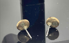Load image into Gallery viewer, Authentic Givenchy Women's Gold Tone Green Crystal Earrings'
