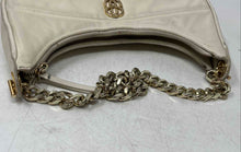 Load image into Gallery viewer, Schutz Womens Beige Gold Quilted Leather Chain Strap Zip Top Shoulder Handbag
