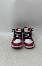 Load image into Gallery viewer, Nike Kids Air Jordan 1 Mid 640735-173 White Red Lace-Up Sneaker Shoes Size 9C

