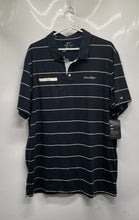 Load image into Gallery viewer, Nike Mens Black White Striped Print Dri-Fit Golf Polo Shirt Size XL With Tag
