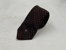 Load image into Gallery viewer, Givenchy Mens Brown Geometric Print Adjustable Long Formal Designer Tie
