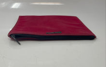 Load image into Gallery viewer, Kate Spade New York Womens Red Canvas Gingham Lining Zip Top Pouch Wallet
