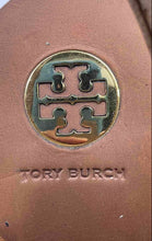 Load image into Gallery viewer, Authentic Tory Burch Womens Brown Perforated Leather Wedge Heel Booties 10M Worn
