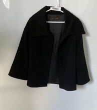 Load image into Gallery viewer, Zara Womens Black Wool Long Sleeve Button Front Jacket Size Small
