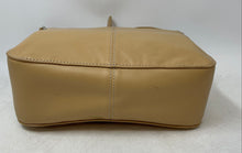 Load image into Gallery viewer, Charter Club Womens Beige Leather Inner Pockets Flap Crossbody Handbag
