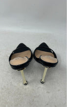 Load image into Gallery viewer, Simmi London Womens Torez Black Croc-Embossed Stiletto Slide Sandals Size 7
