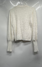 Load image into Gallery viewer, Zara Knit Womens White Long Sleeve Crew Neck Fuzzy Pullover Sweater Size Medium
