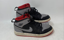 Load image into Gallery viewer, Nike Kids Air Jordan 1 Mid DQ8424-006 Gray Black Lace-Up Sneaker Shoes Size 1Y
