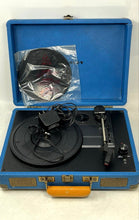 Load image into Gallery viewer, Crosley CR8005A-RB1 Blue Bluetooth Portable Turntable Record Player Not Tested
