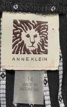 Load image into Gallery viewer, Anne Klein Womens Black Printed Straight Leg Pull-On Ankle Pants Size 14
