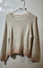 Load image into Gallery viewer, Splendid Womens Beige Long Raglan Sleeve Knitted Pullover Sweater Size L

