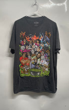 Load image into Gallery viewer, Disney Villains Mens Gray Short Sleeve Group Collage Graphic T-Shirt Size Large
