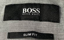 Load image into Gallery viewer, Hugo Boss Mens Gray Slim Fit Long Sleeve Collared Dress Shirt Size 14 1/2 37
