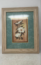 Load image into Gallery viewer, Framed Louisiana Mud Painting Art By Henry Neubig Magnolia Flowers Signed
