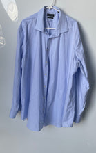 Load image into Gallery viewer, Lauren Ralph Lauren Mens Light Blue Stretch Tall Fit Dress Shirt Size 19 36/37
