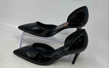 Load image into Gallery viewer, Calvin Klein Womens Gloria Black Leather Slip-On Pointed Toe Pump Heels Size 8 M
