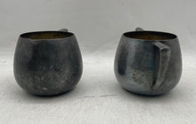Load image into Gallery viewer, Lot Of 3 Pcs Vintage Antique Silver Tone Sugar &amp; Cream Jar And Tray Set
