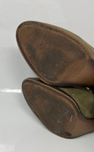 Load image into Gallery viewer, Michael Kors Womens Louise Green Suede Studded Block Mules Heels Size 7 M
