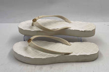 Load image into Gallery viewer, Authentic Tory Burch Womens Willa White Flip-Flop Sandals Size 9M Stained Worn
