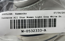 Load image into Gallery viewer, Converse Womens Chuck Taylor All Star A08734F Light Gray White Sneaker Shoes 8
