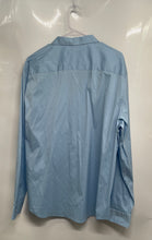 Load image into Gallery viewer, Calvin Klein Mens Blue Stretch Collared Long Sleeve Button-Up Shirt Sz XXL W/Tag

