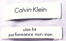Load image into Gallery viewer, Calvin Klein Mens Light Purple Long Sleeve Slim Fit Non-Iron Dress Shirt Size 16
