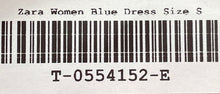 Load image into Gallery viewer, Zara Womens Blue Long Sleeve Round Neck Button Front Sweater Dress Size S
