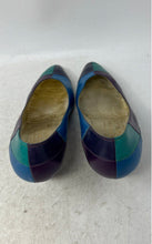 Load image into Gallery viewer, Bruno Magli Womens Blue Purple &amp; Green Leather Slip-On Cone Pump Heels Size 40
