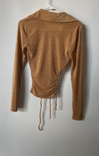 Load image into Gallery viewer, Forever 21 Womens Brown Long Sleeve Collared Blouse Top Size Small
