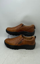 Load image into Gallery viewer, Roper Mens Performance Brown Leather Low Top Round Toe Slip-On Shoes Size 11
