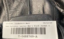 Load image into Gallery viewer, Reed Sportswear Mens Black Leather Long Sleeve Open Front Jacket Size Small
