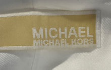 Load image into Gallery viewer, Michael Kors Mens White Long Sleeve Collared Dress Shirt Size XL
